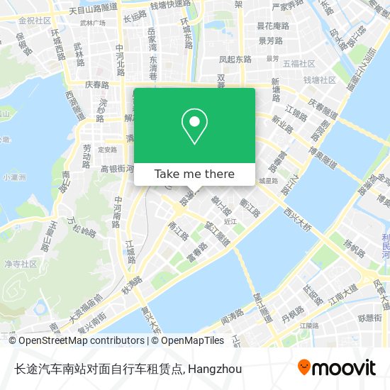 长途汽车南站对面自行车租赁点 map