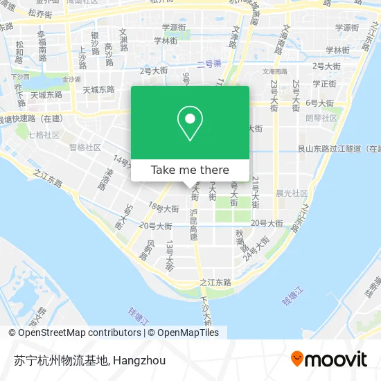 苏宁杭州物流基地 map