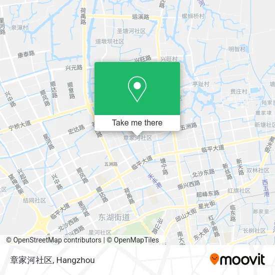 章家河社区 map