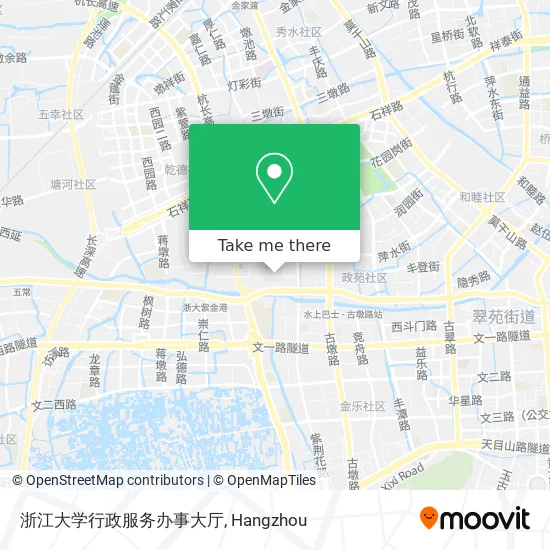 浙江大学行政服务办事大厅 map