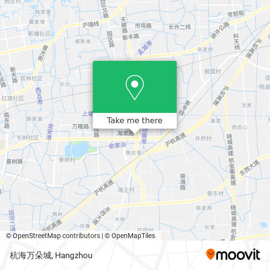 杭海万朵城 map