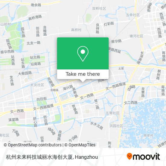杭州未来科技城丽水海创大厦 map