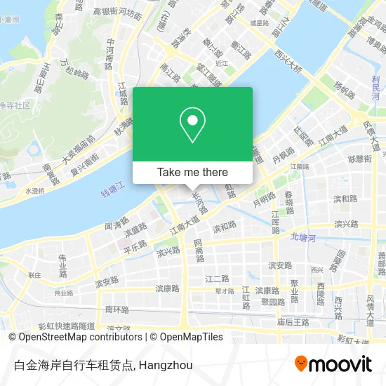 白金海岸自行车租赁点 map