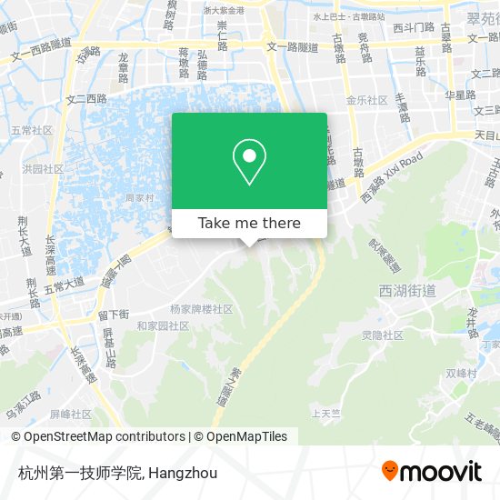 杭州第一技师学院 map