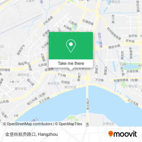 金堡街杭乔路口 map