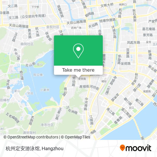 杭州定安游泳馆 map
