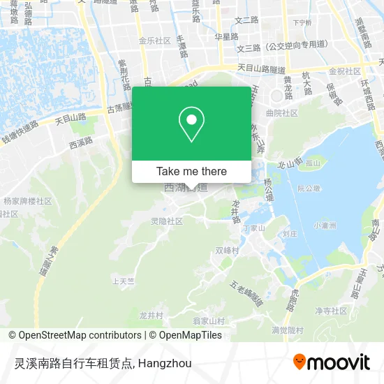灵溪南路自行车租赁点 map