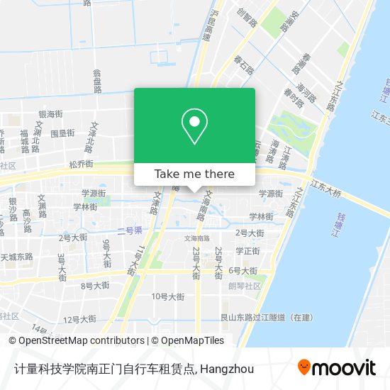 计量科技学院南正门自行车租赁点 map