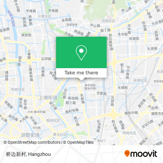 桥边新村 map