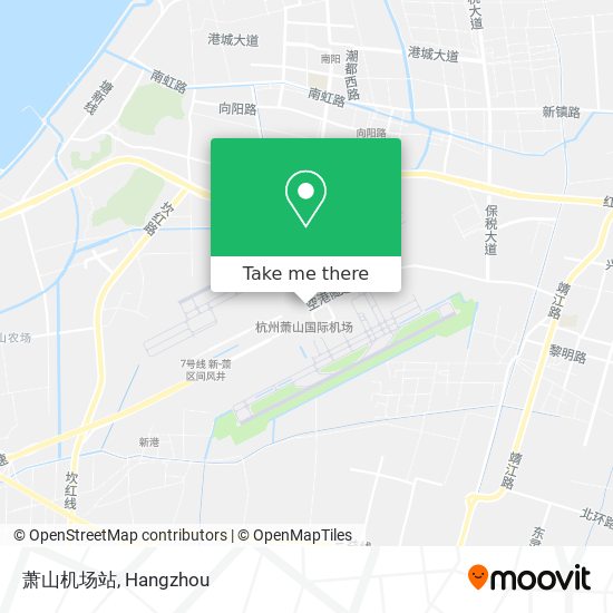 萧山机场站 map
