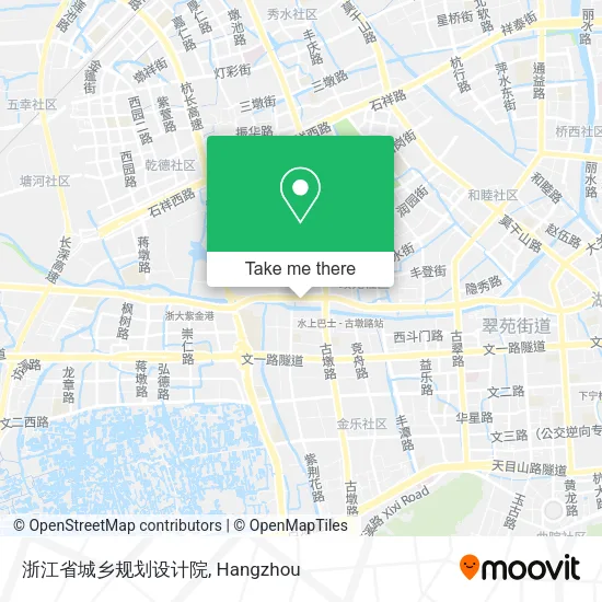 浙江省城乡规划设计院 map