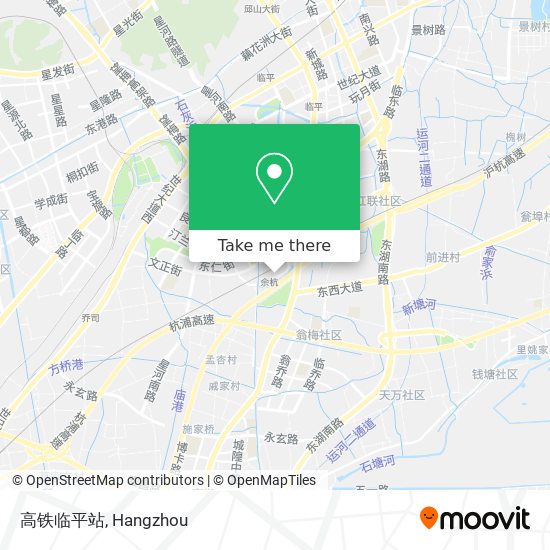 高铁临平站 map