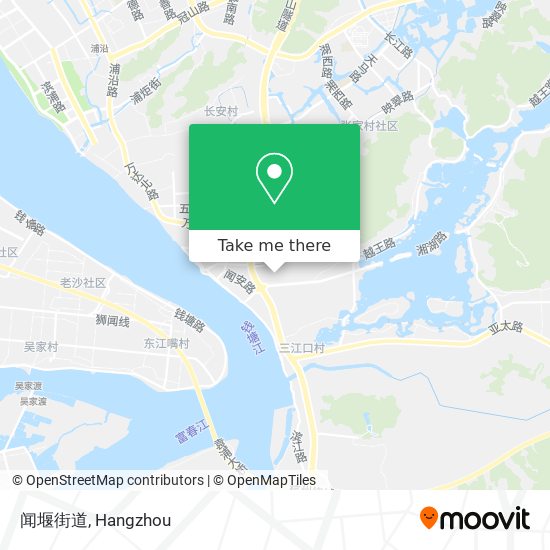 闻堰街道 map