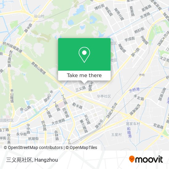 三义苑社区 map