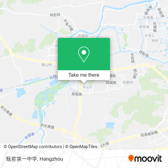 瓶窑第一中学 map