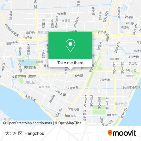大北社区 map