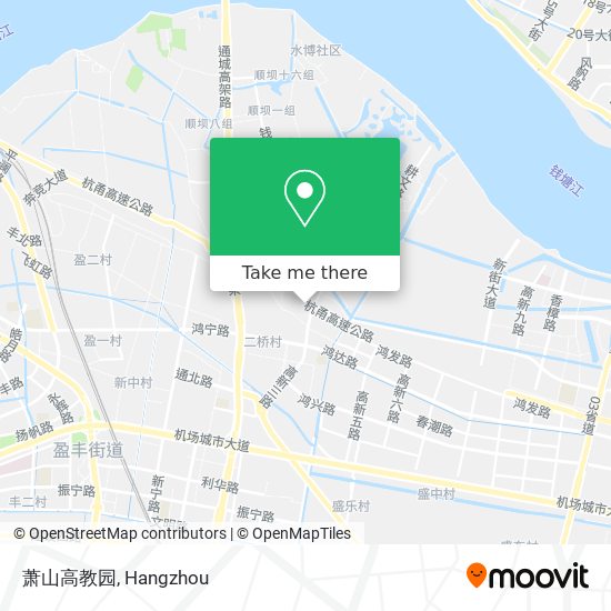 萧山高教园 map