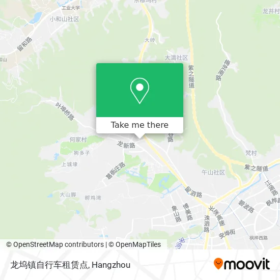 龙坞镇自行车租赁点 map