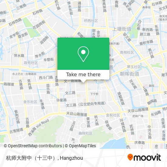 杭师大附中（十三中） map