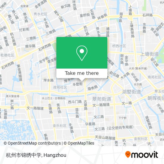 杭州市锦绣中学 map