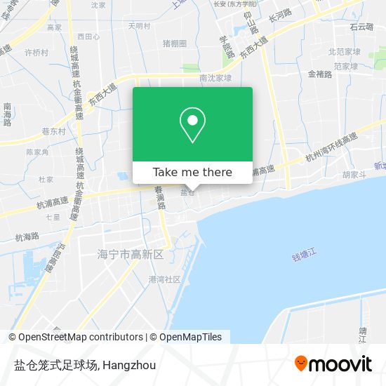 盐仓笼式足球场 map