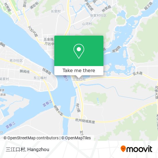 三江口村 map