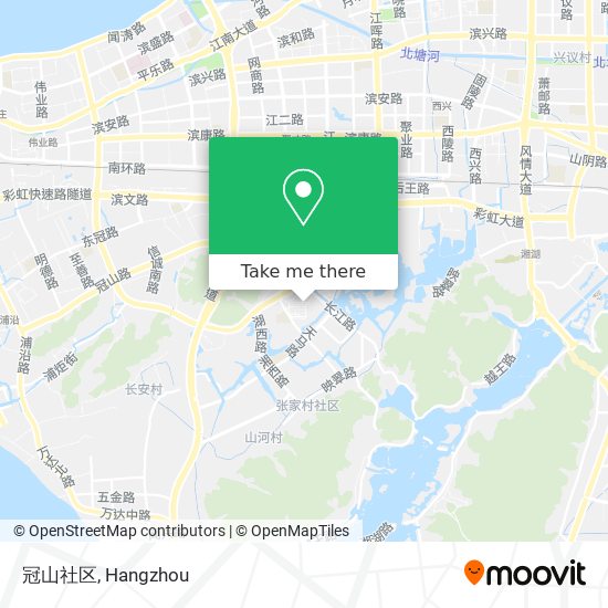 冠山社区 map