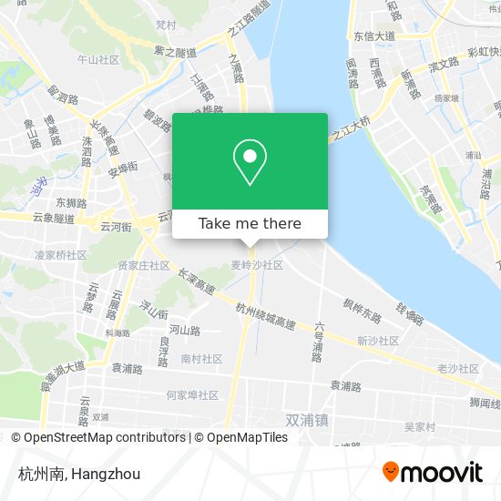 杭州南 map