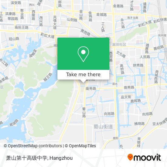 萧山第十高级中学 map