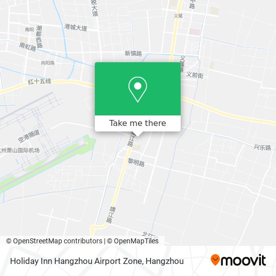 Holiday Inn Hangzhou Airport Zone map