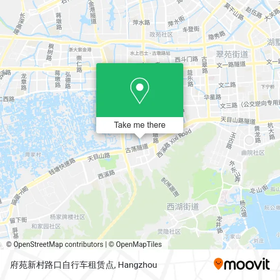府苑新村路口自行车租赁点 map