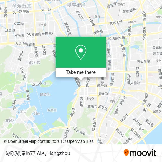 湖滨银泰In77 A区 map