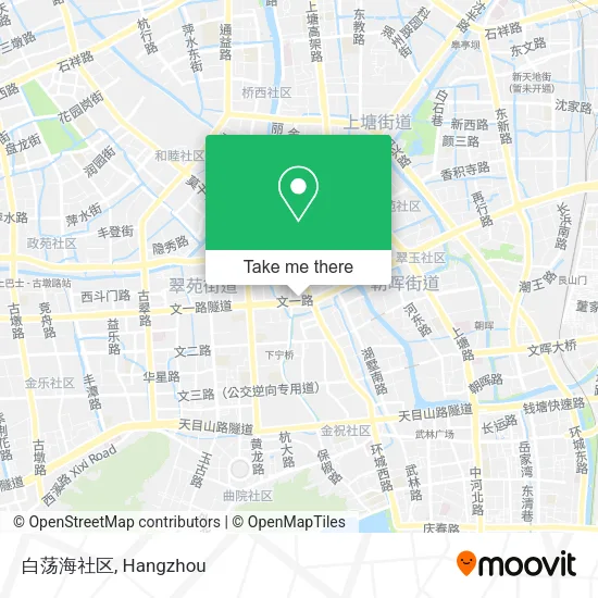 白荡海社区 map