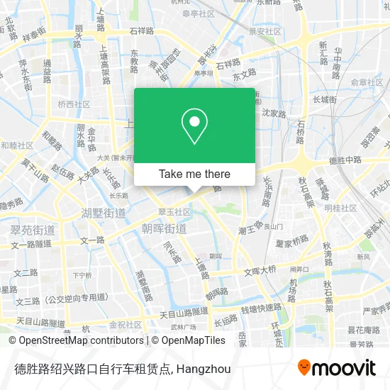 德胜路绍兴路口自行车租赁点 map