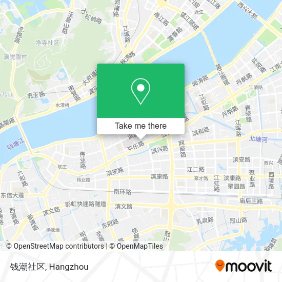 钱潮社区 map