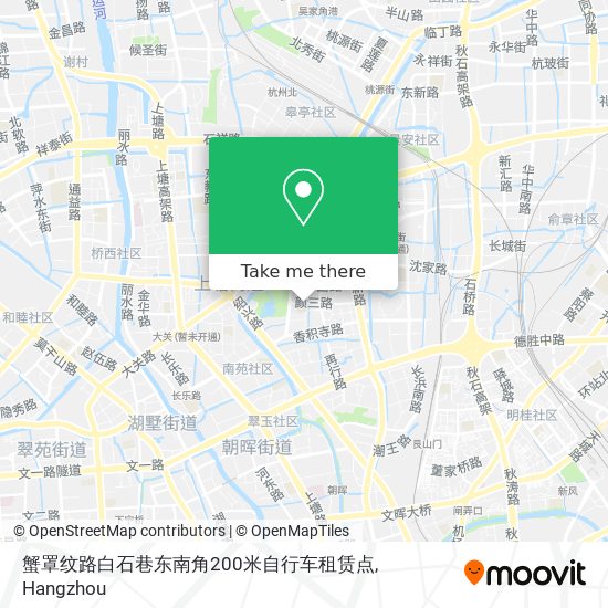蟹罩纹路白石巷东南角200米自行车租赁点 map