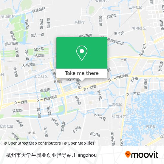 杭州市大学生就业创业指导站 map