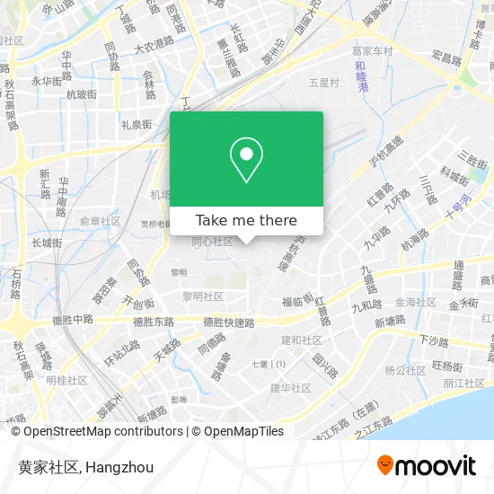黄家社区 map