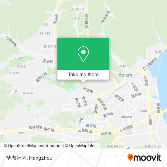 梦湖社区 map