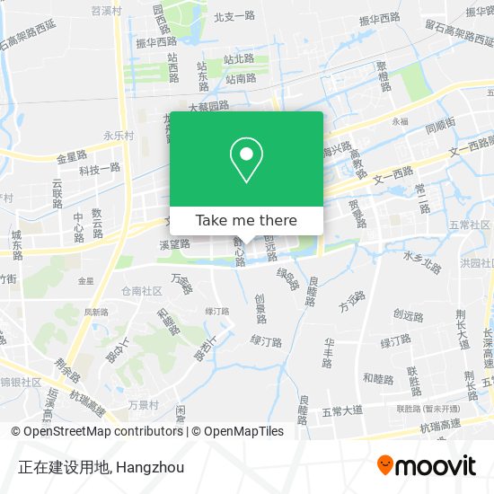 正在建设用地 map