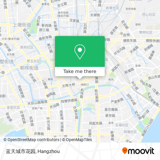 蓝天城市花园 map