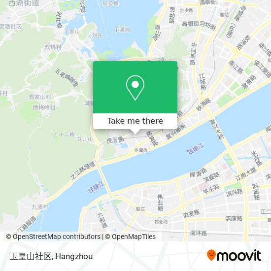 玉皇山社区 map