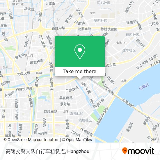 高速交警支队自行车租赁点 map