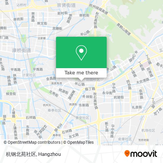 杭钢北苑社区 map