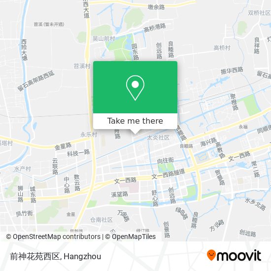 前神花苑西区 map