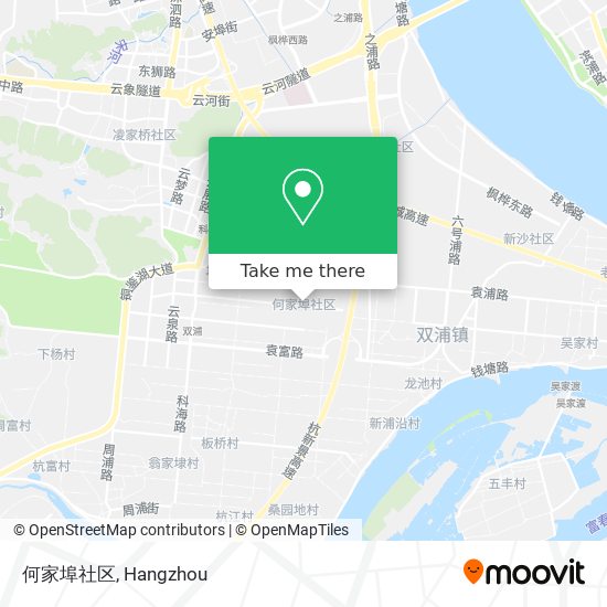 何家埠社区 map