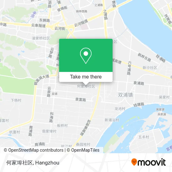 何家埠社区 map