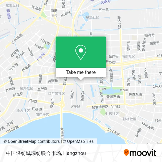 中国轻纺城瑞纺联合市场 map