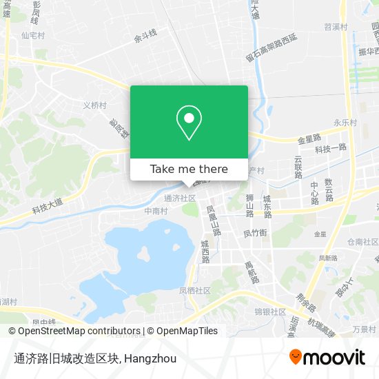 通济路旧城改造区块 map
