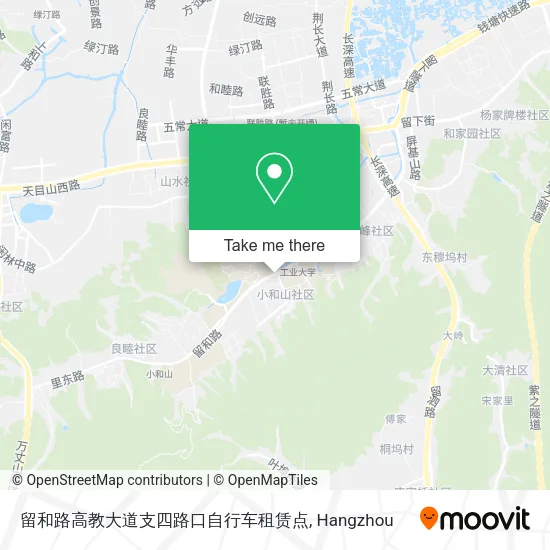 留和路高教大道支四路口自行车租赁点 map